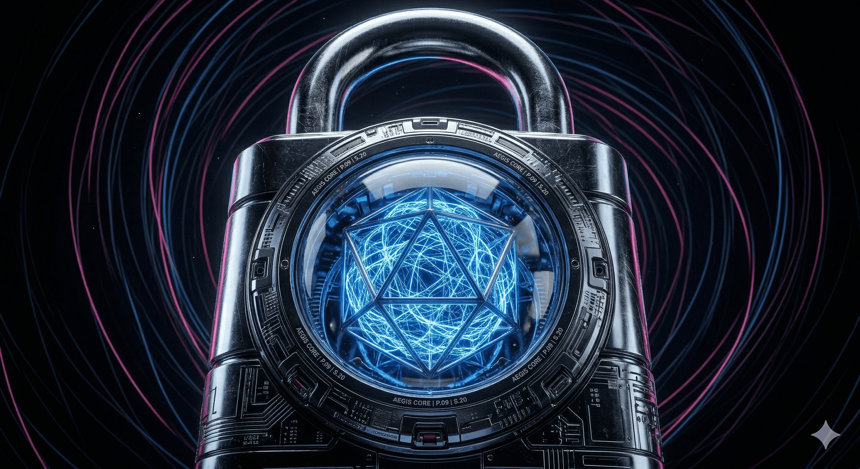 High security glass padlock